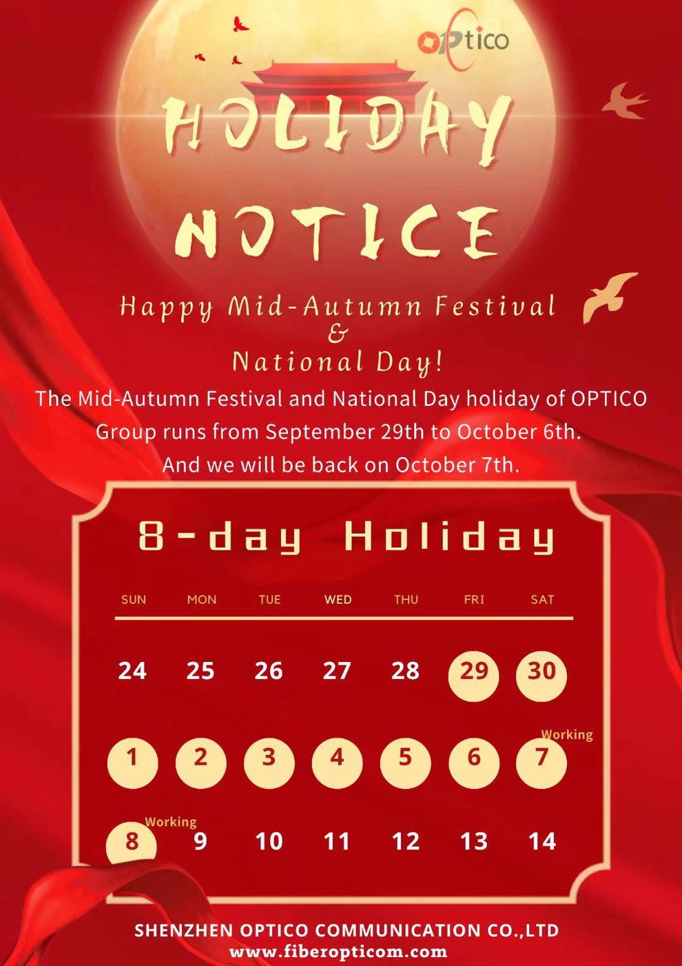 Holiday Notice Holiday Notice