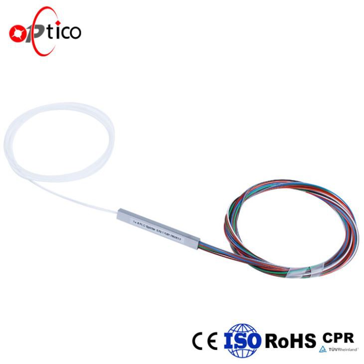 1 * 8 fibre PLC Splitter mini métal pas de connecteur