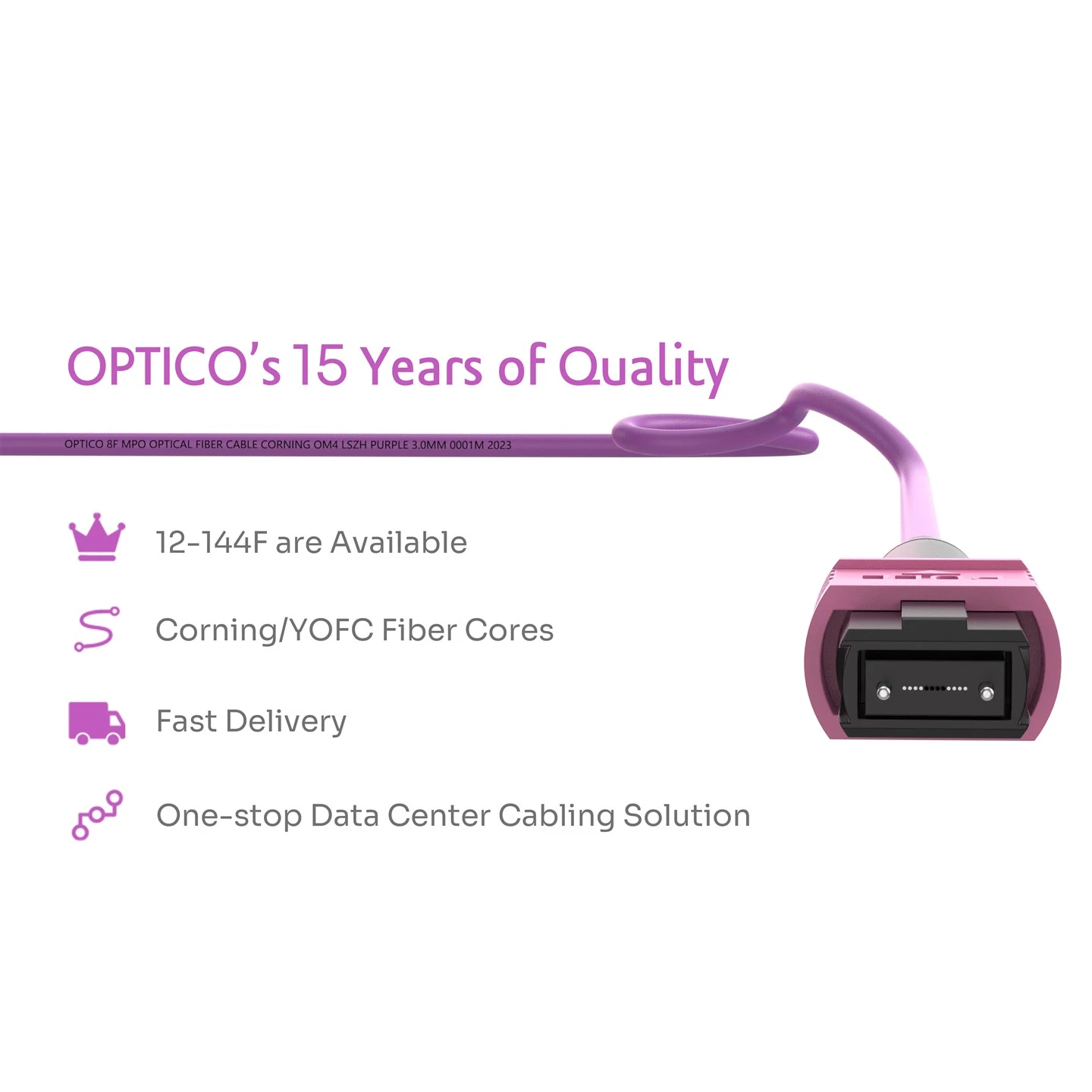 8 Fibers MPO Fanout Cable 8 Fibers MPO Fanout Cable